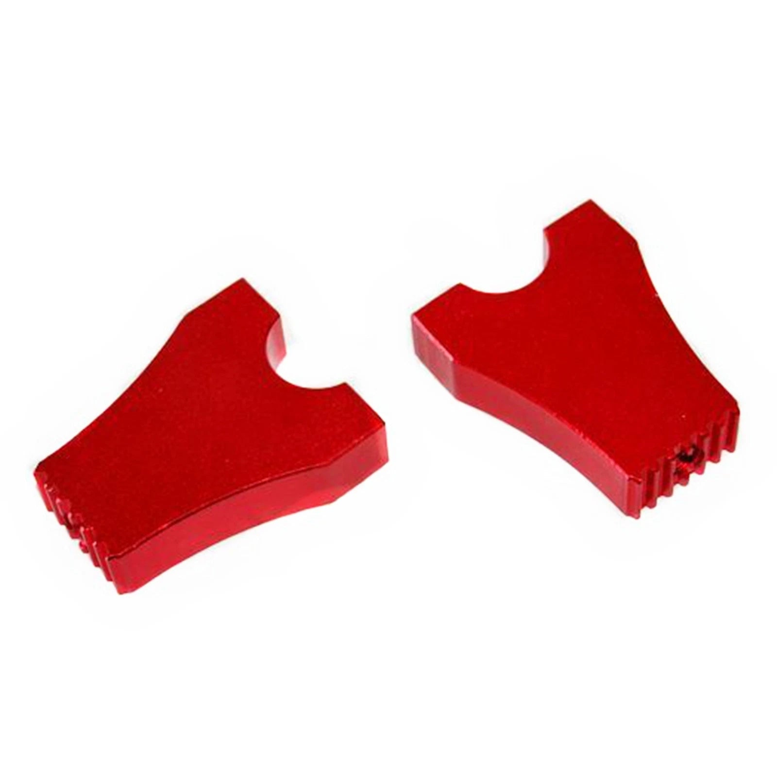 CNC Red Triple Clamp + 22mm Handle Bar Clamp for Pit Pro Trail Dirt Bike (N/A)