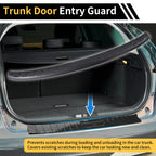Rear Bumper Topper for Audi Q3 (2019–2023) Black Carbon Fiber