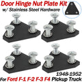 Door Hinge Nut Plate Kit w/ Screw for Ford Pickup Truck (1948–1952)