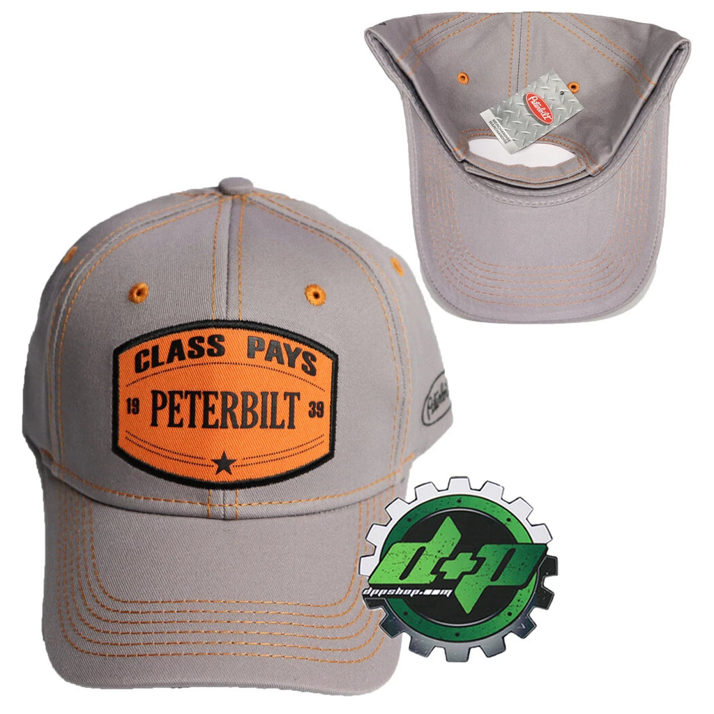 3D Orange Patch Hat for Peterbilt Trucks (Class Pays)