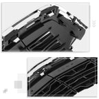 Set of 2 Black Running Boards with Red Step Pad for Dodge Ram 1500-3500 (2009–2024)