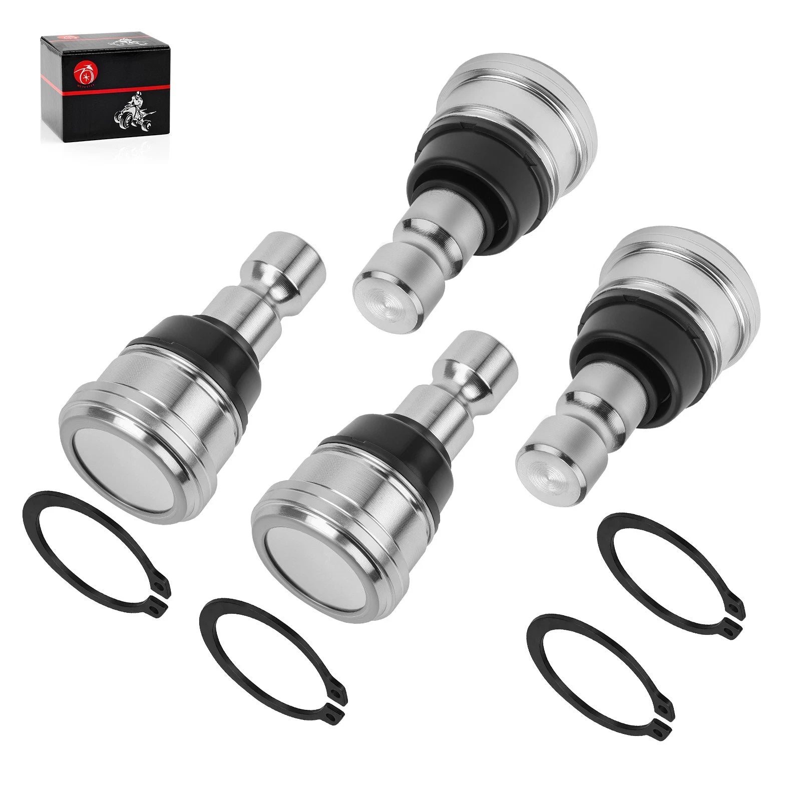 Set of 4 Upper Lower Ball Joints for Polaris (7082507, 7081991, 7081924, 7081859, 7081665)