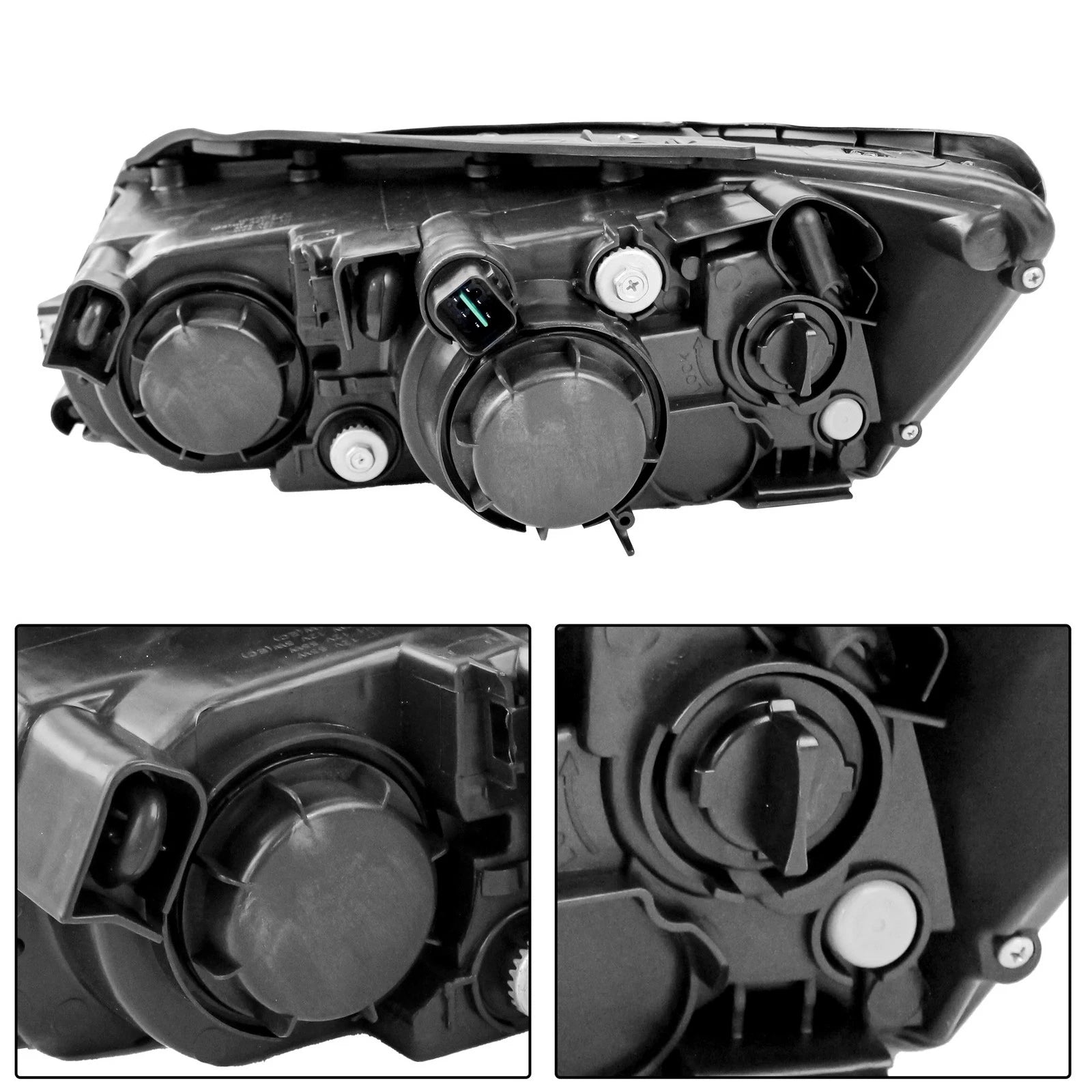 Set of 2 Headlight Assemblies for Hyundai Sonata (2006-2008)