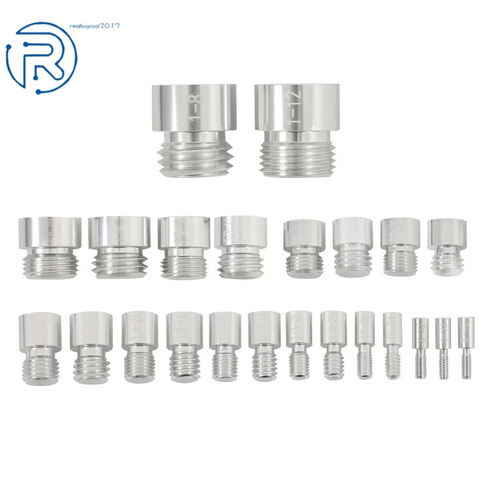 Set of 44 Metric and Inch Nut and Bolt Thread Checkers