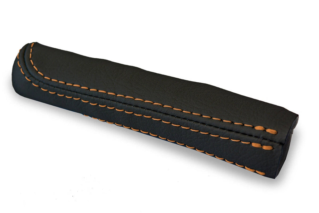 E Brake Boot Cover for BMW E30 (1984–1991) Leather Black Orange Stitch
