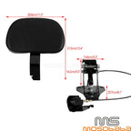 Soft Driver Rider Backrest Pad Mount Kit for 2009-2021 Harley Roadking FLHR FLHX SE