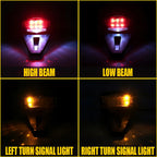 LED Rear Fender Brake Tail Light for Universal Dirt Enduro Bike