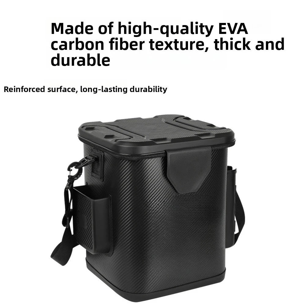 EVA Fishing Bucket for Boating Trips - Lightweight Hard Shell Pail