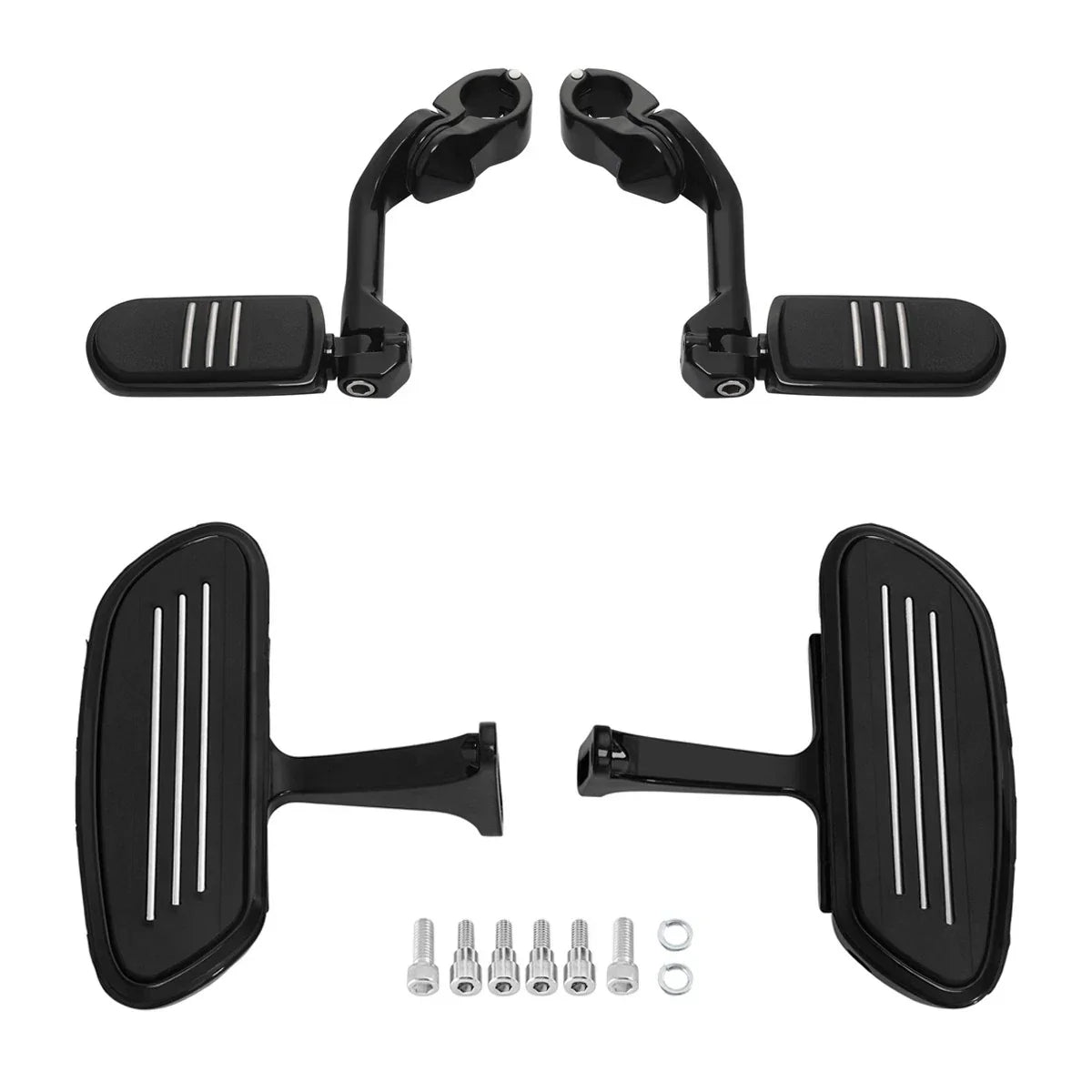 1 1/4" Passenger Floorboard Highway Foot Pegs for Harley Touring (1993-2025)