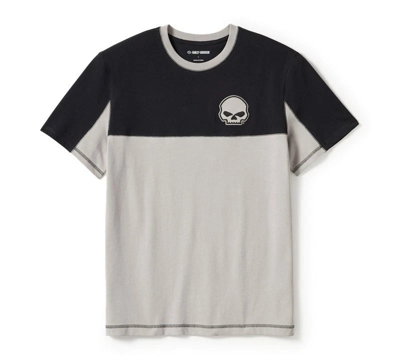 Willie G Skull Colorblock T-Shirt for Harley-Davidson (4XL)
