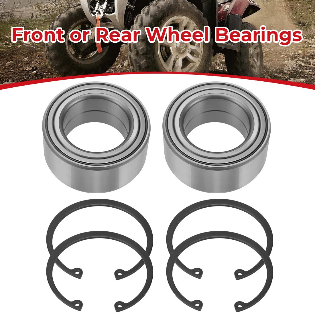 Heavy Duty Wheel Bearings for Polaris Sportsman 1000 850 550 Scrambler 1000 850 (2014–2023)