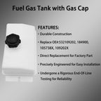 Fuel Gas Tank for Husqvarna Poulan Roper Craftsman LT1000 (532184900)