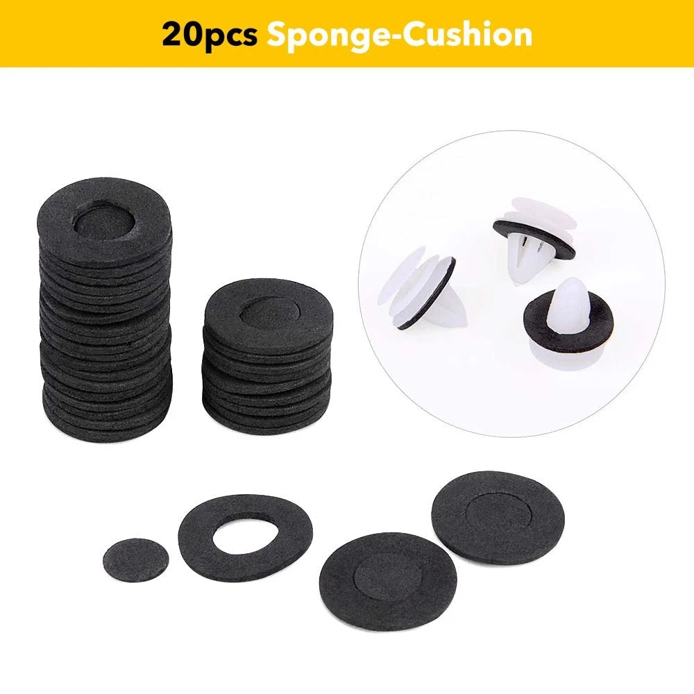 448PCS Plastic Rivets Fastener Push Clips for Universal Cars (All Years)