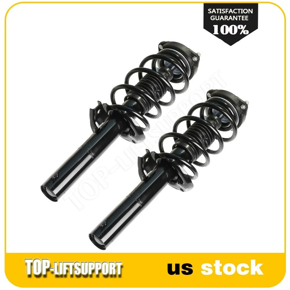 2X Front Complete Struts Shocks Coil Springs for VW Beetle Golf Jetta