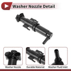 Headlight Washer Nozzle Front Driver Side for BMW 528i (2011 - 2016)