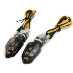 Mini Motorcycle 12V LED Turn Signal Lights Amber