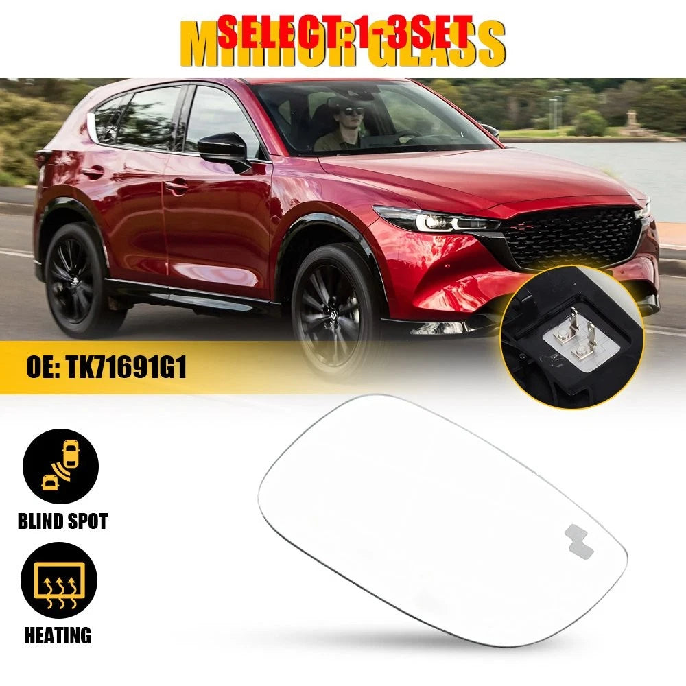 Right Heated Mirror Glass for Mazda CX-5 CX-9 (2016–2023) OE TK71691G1
