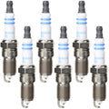 Set of 6 Bosch 9602 Double Iridium Spark Plugs for Buick Chevy Oldsmobile Pontiac (V6)