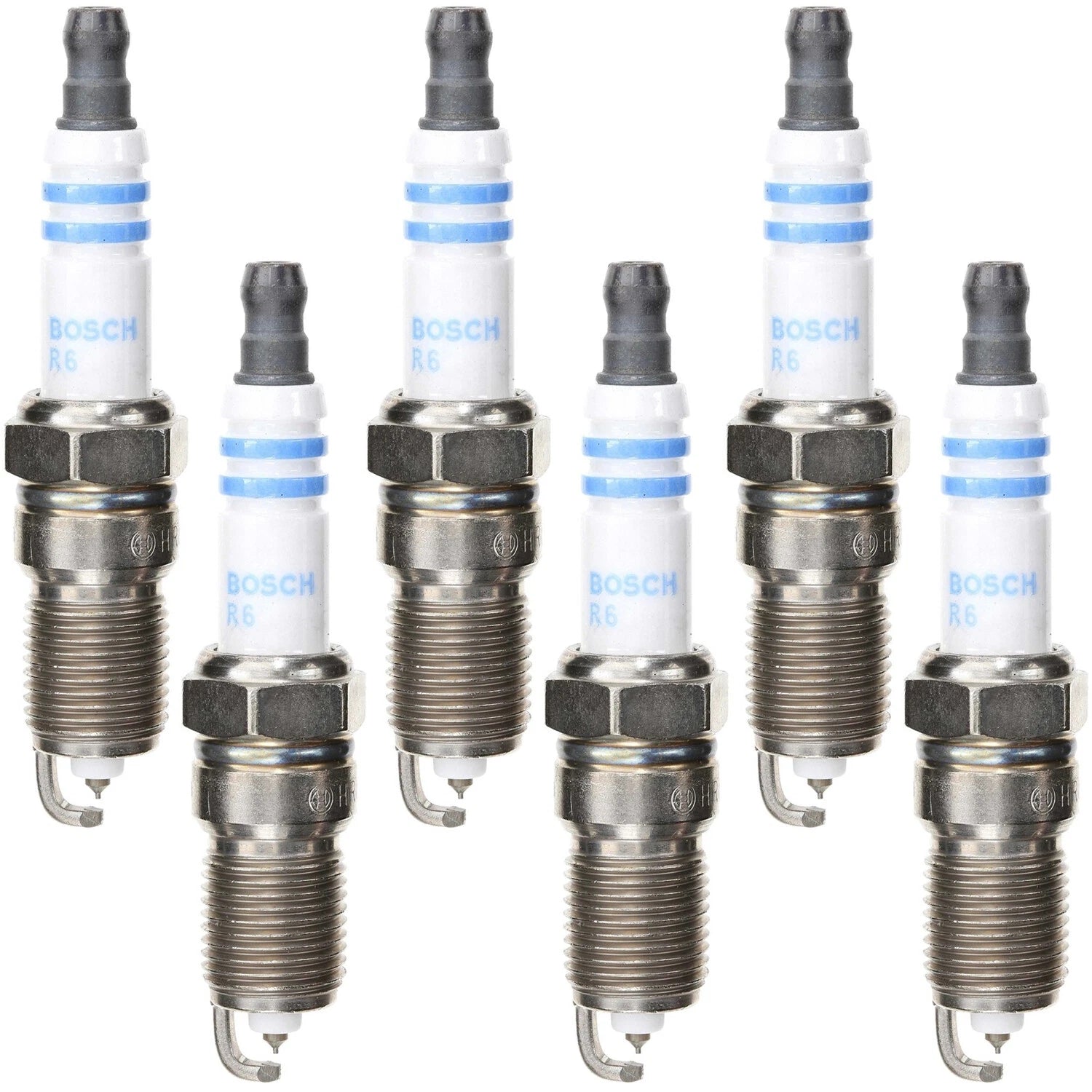 Set of 6 Bosch 9602 Double Iridium Spark Plugs for Buick Chevy Oldsmobile Pontiac (V6)
