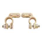 2 x Battery Pole Terminals with Clear Labels
