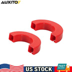 Red Pair Front Bumper Tow Eye Hook Covers for Chevy Silverado 1500 (2007–2024)