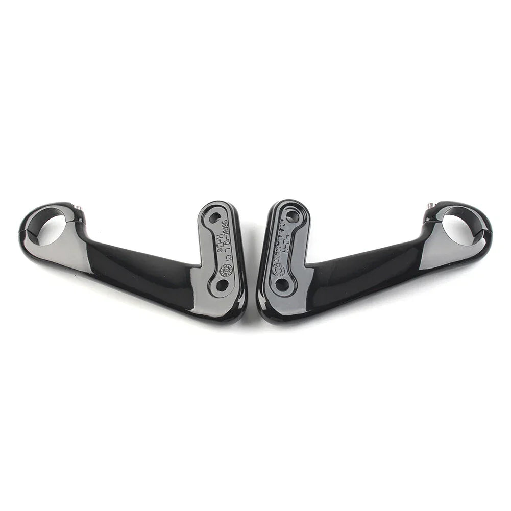 Front Fairing Support Brackets for Harley Road Glide (2010-2013) Black