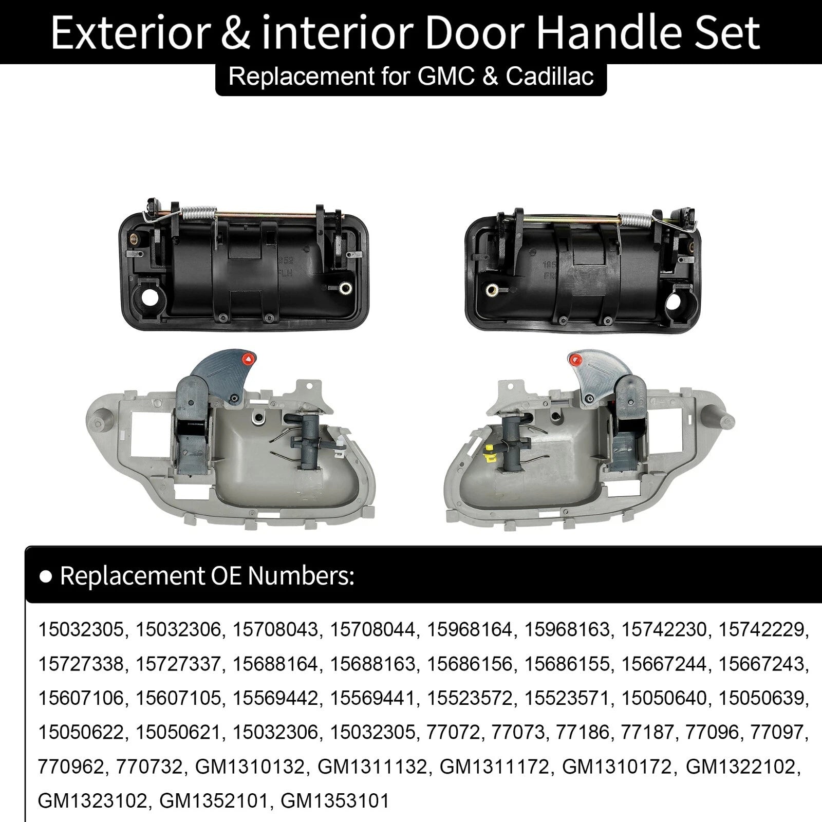 Door Handles for GMC C/K 1500 2500 3500 Suburban (1988-2000)