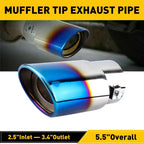 Exhaust Pipe Rear Tip for Car (1.4" to 2.5")