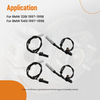 4X ABS Wheel Speed Sensor for BMW 528i 540i (1997–1998)