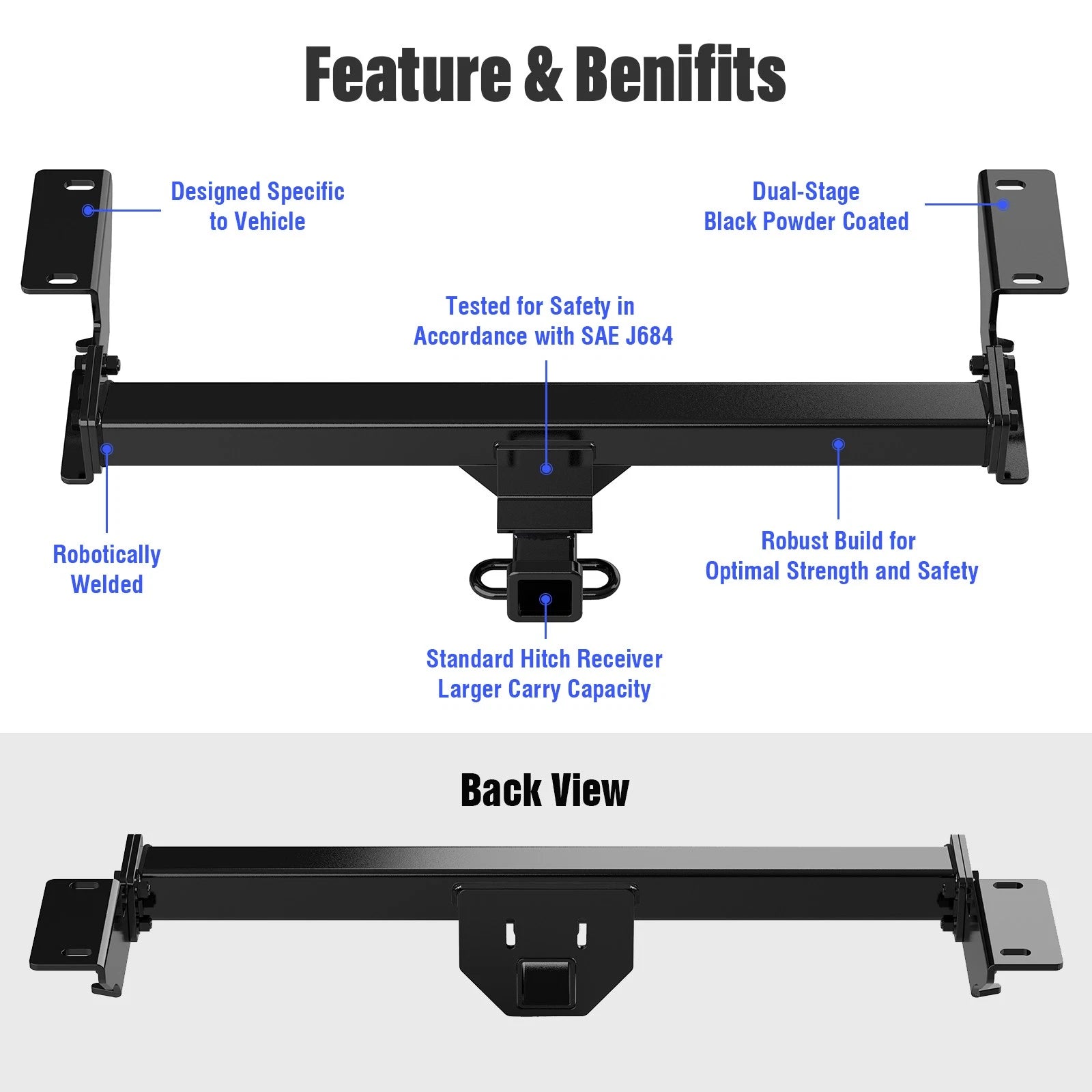 2 Inch Trailer Towing Hitch for Mazda CX-5 (2013-2016)