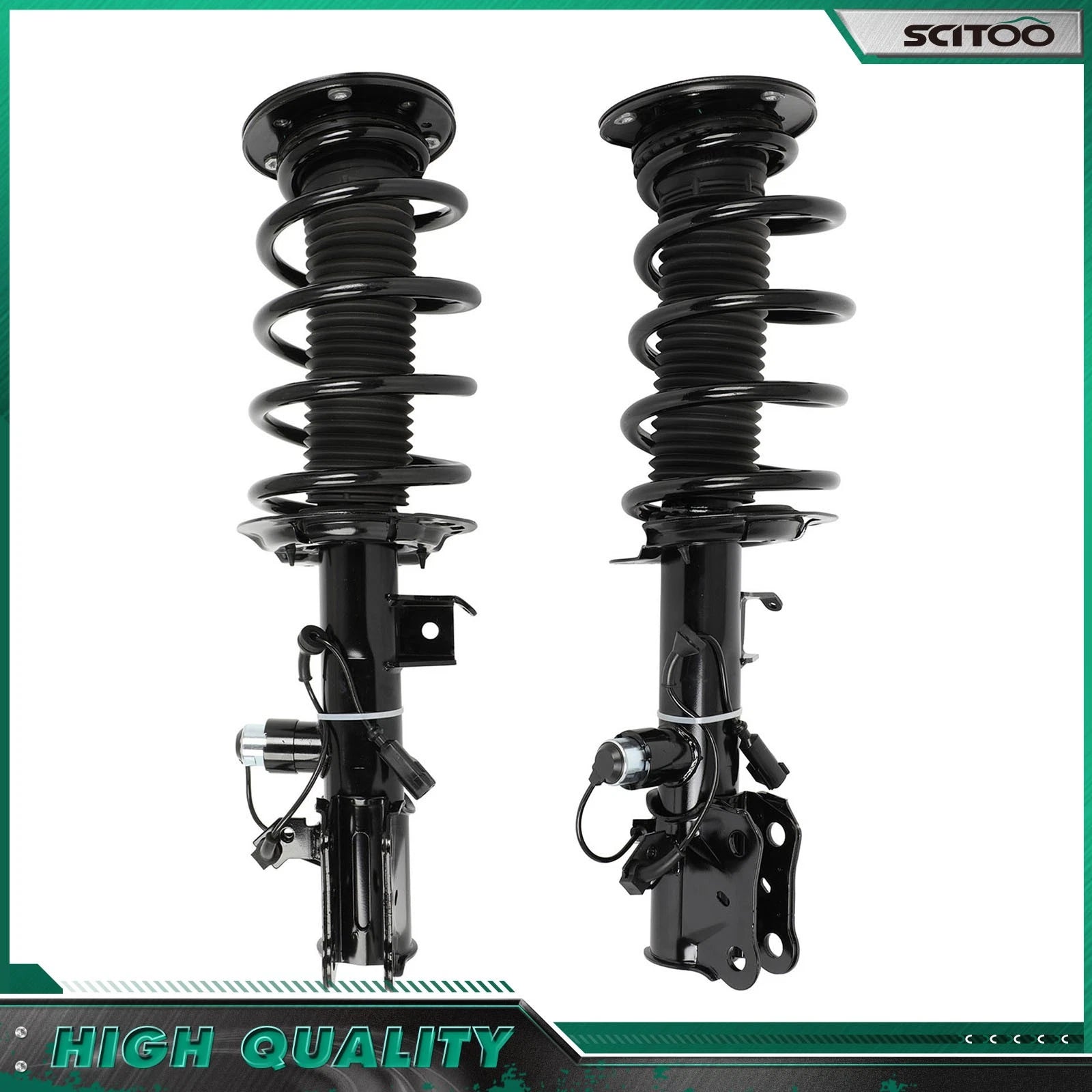 Set of 2 Front Complete Struts w/ Spring Shocks for Lincoln MKX (2016–2018) AST-84852