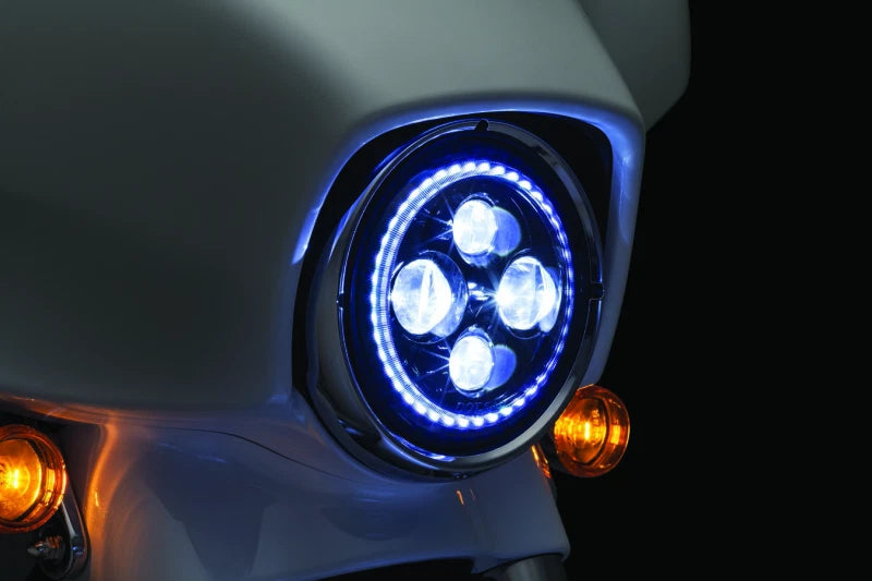 Kuryakyn Orbit Vision 7-inch LED Headlight for Harley Davidson (2008–2009)