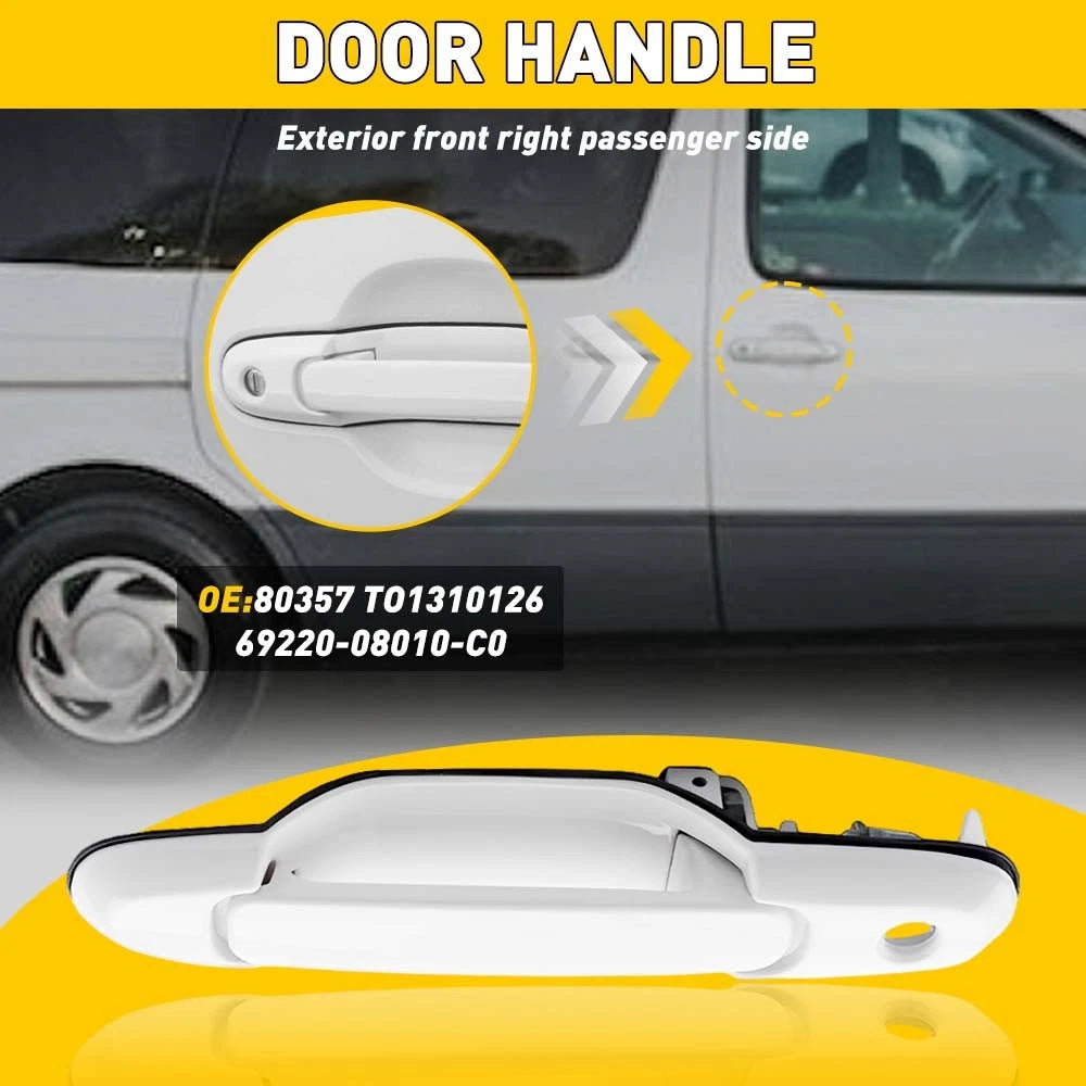 Front Passenger Right Exterior Door Handle for Toyota Sienna (1998–2003)
