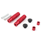 Foot Pegs Set of 2 for Universal Motorcycle Bike Racing Red