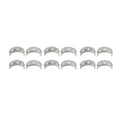 12X +50 31.5MM Main Crankshaft Bearings for Kawasaki ZZR400 (1990–2006) ZZR600 (1990–2004)