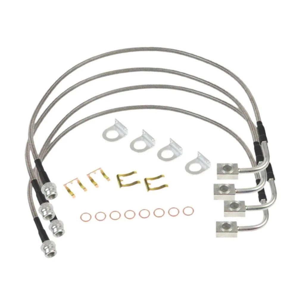 24 Inch Front 22.5 Inch Rear Brake Lines for Jeep Wrangler JK (2007–2018)