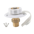 One-Way Brass Water Inlet Valve for RV Camper Boat (1/2 inch, 3/4 inch Thread)