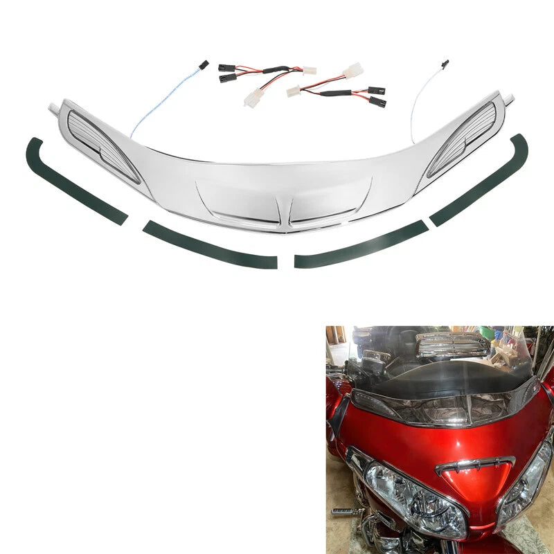 Chrome Windshield Trim for Honda Goldwing GL1800 (2001–2017) F6B (2013–2017)