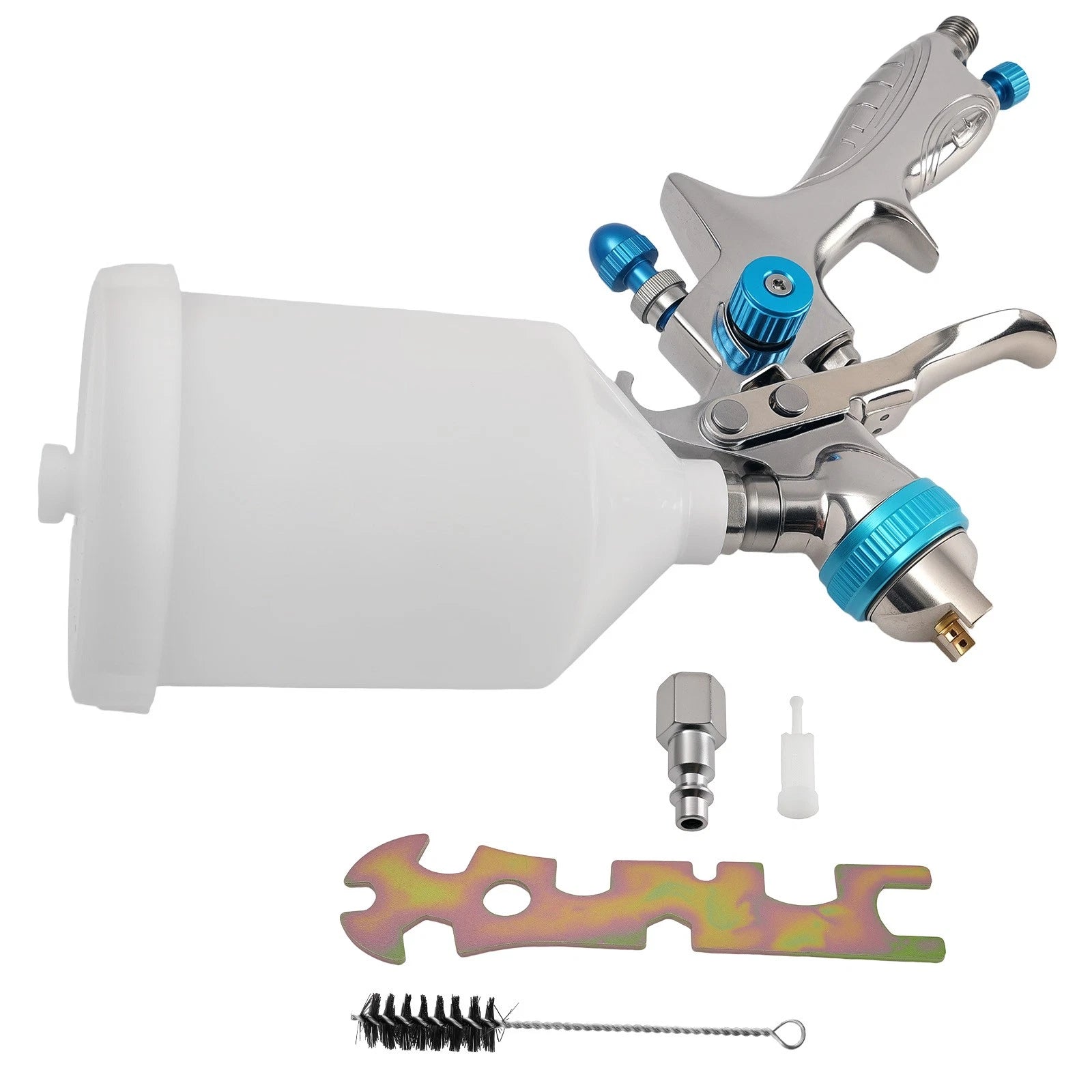 HVLP Air Gravity Feed Spray Paint Gun 1.3mm for Auto Paint (600ml)
