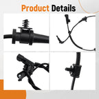 Set of 2 Front ABS Wheel Speed Sensors for Saab 9-5 (2001–2005) 22821303