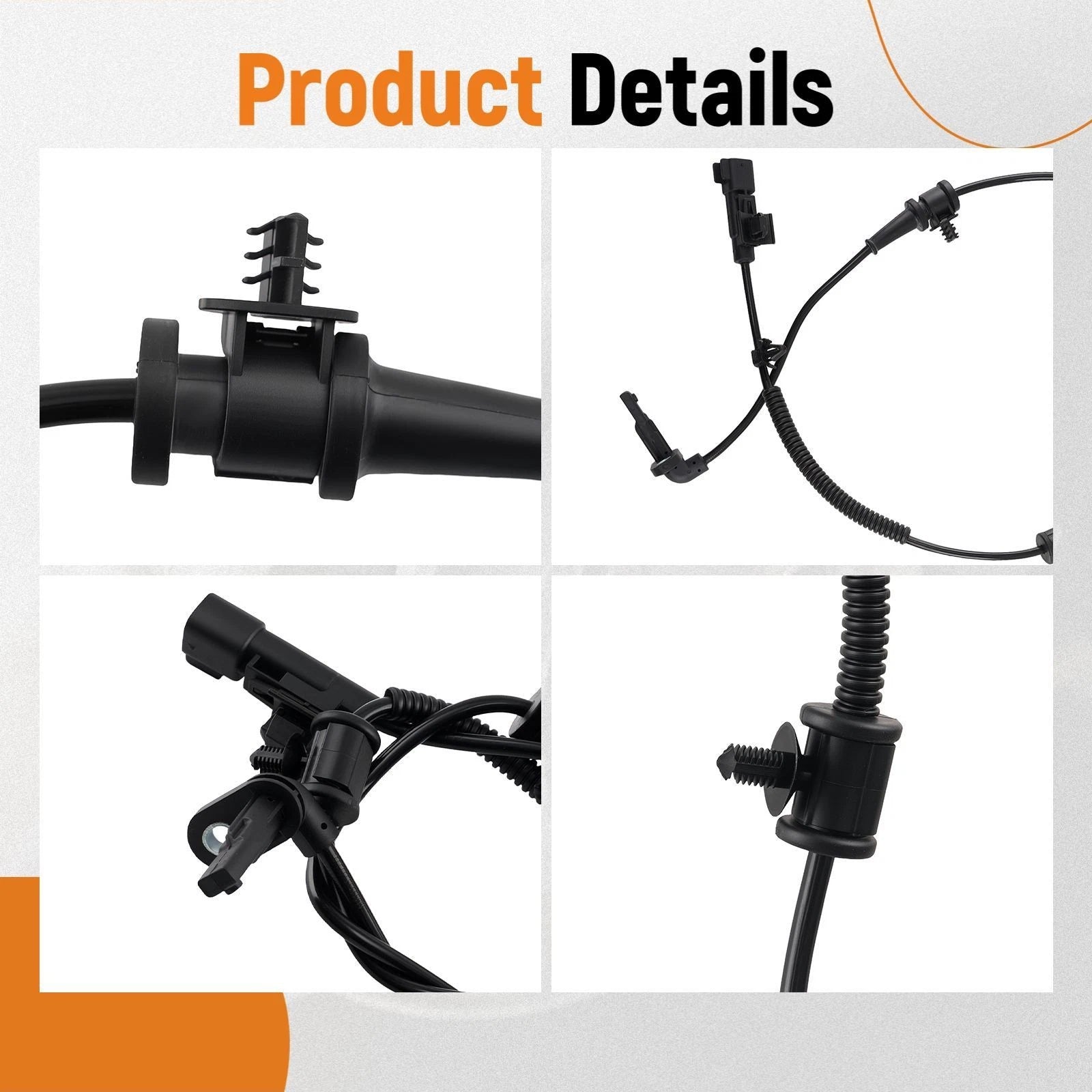 Set of 2 Front ABS Wheel Speed Sensors for Saab 9-5 (2001–2005) 22821303