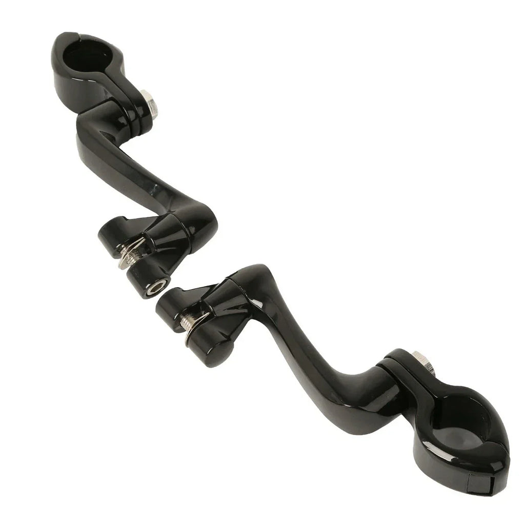 Adjustable 1.25" Highway Foot Peg Mounts for Harley Engine Guards