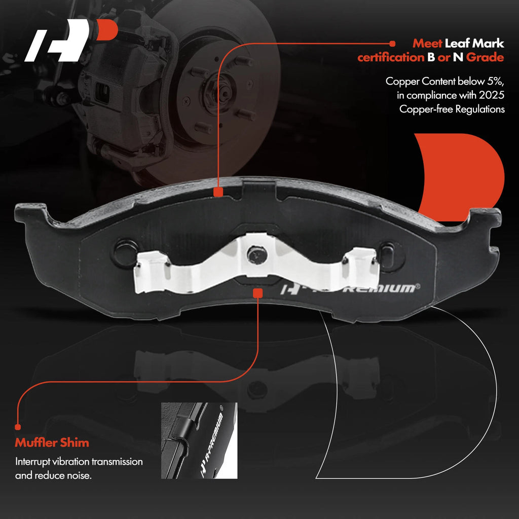Front Disc Brake Rotor & Pads for Jeep Cherokee Wrangler (1997–2006)