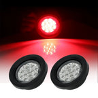 2pc 2.5" LED Red Side Marker Tail Light for Universal Trailer Truck