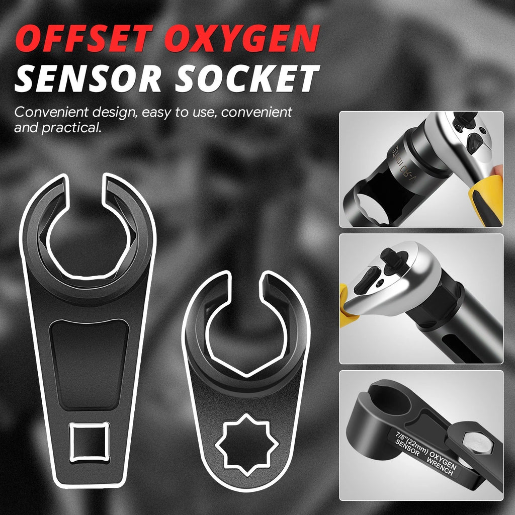 10pcs Oxygen Sensor Socket Removal Tool Set for Automotive