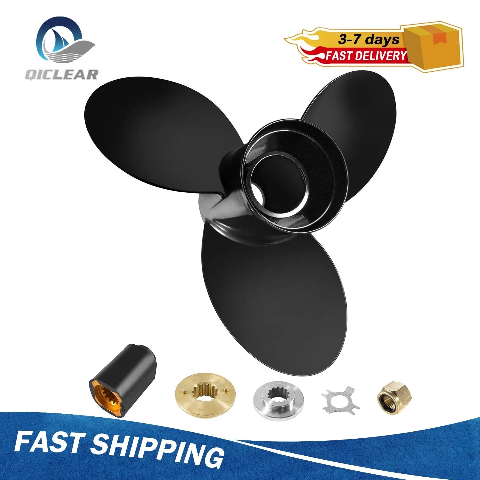 11 1/4 x 10 Propeller for Mercury 25-70HP Outboard (48-73132A45)