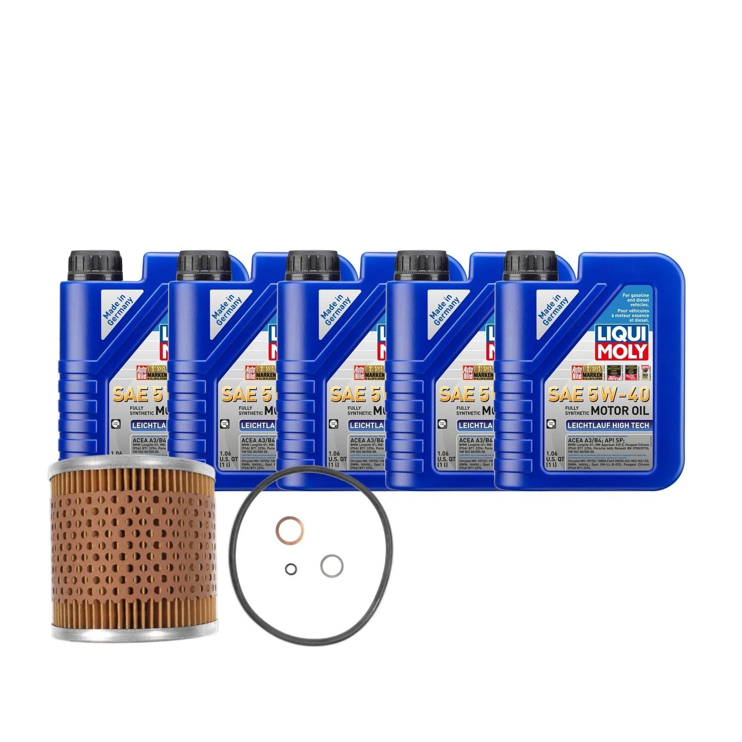 5L Liqui Moly Leichtlauf 5W40 Oil Change Kit for BMW M42 (1989–1993)