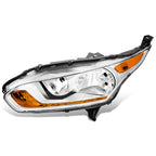 Left Chrome Housing Headlight Lamp for Ford Transit Connect (2014–2018)