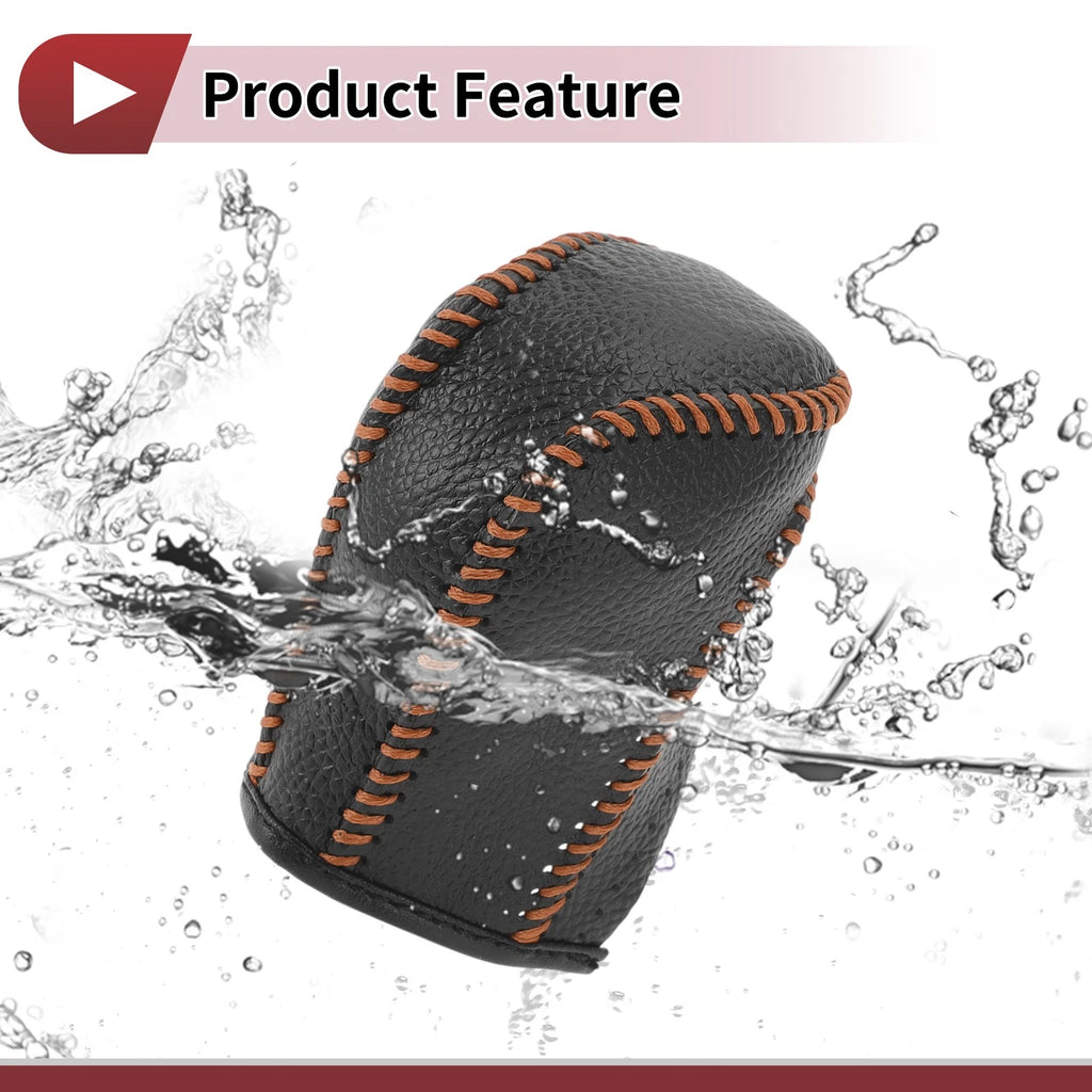 1 Pc Gear Shift Knob Cover for Honda Fit (2021–2023) Brown Faux Leather