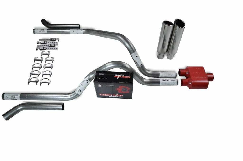 2.5" Dual Exhaust Kit for Dodge Dakota (1987–1996) - Cherry Bomb Extreme